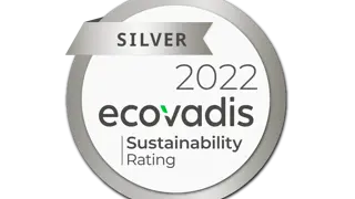 Circular award showing 2022 ecovadis silver award